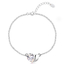 Pulsera Swarovski de Corazón Blanco JOYERIA
