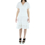 Pleated 100% Linen Midi Dress DRESSES