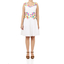 Linen Dress with Flower Embroidery WOMEN
