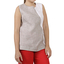 Blouse 100% Linen Beige Color With White TOPS