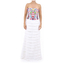 Vestido de Lino Blanco Bordado para Fiesta VESTIDOS