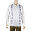 Guayabera De Lino Italiano Blanco Bordado a Mano GUAYABERAS 