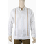 Guayabera de Lino Con Bordado Color Caqui GUAYABERAS 