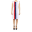 100% Linen Sailor Dress White Color Combined Colors DRESSES