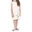 100% Linen Beige Dress with Flower Embroidery BOYS & GIRLS