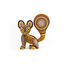 Beautiful Handmade and Hand-Painted Mexican Lemur Wood Alebrije ALEBRIJES - CARVED PIECES