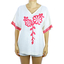 Blusa de Lino Blanco Con Bordado a Mano Artesanal BLUSAS