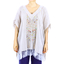 Hermoso Blusa Natural Hecho a Mano Crochet y Deshilado MUJER
