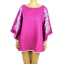 Top de Lino Color Rosa Con Bordado Artesanal Mexicano BLUSAS