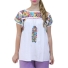 Colorful Artisan Hand Embroidered Cotton Top TOPS