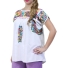Colorful Artisan Hand Embroidered Cotton Top TOPS