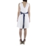 Belted Short White Linen Dress DRESSES