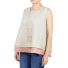 Blusa de Lino Bordado en Color Beige BLUSAS