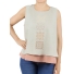 Blusa de Lino Bordado en Color Beige BLUSAS