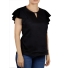 Black Color Linen Top TOPS