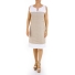 100% Linen Khaki Dress With Details DRESSES