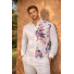 Hand Made Linen Flower Printed Guayabera Cuban Shirt GUAYABERAS
