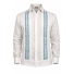 Guayabera Nieve Bordado en Punto de Cruz Lino 100% GUAYABERAS 