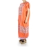Vestido Tradicional Mexicano De Telar de Cintura Color Naranja MUJER