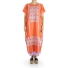 Vestido Tradicional Mexicano De Telar de Cintura Color Naranja MUJER