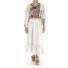White Handmade Embroidered Cotton Dress WOMEN