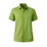 Green Pure Linen Embroidered Shirt Short Sleeve SHIRTS