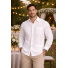 Classic Style 4 Pocket White Cotton Guayabera GUAYABERAS