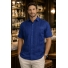 Short-sleeved Presidential Linen Royal Blue Guayabera GUAYABERAS