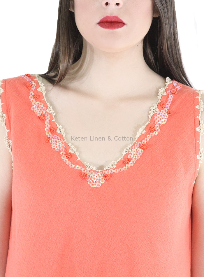 Women's dresses coral color sales