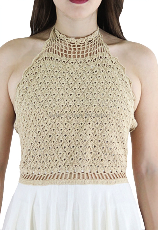 Vestido de Crochet Algodon Hecho a Mano