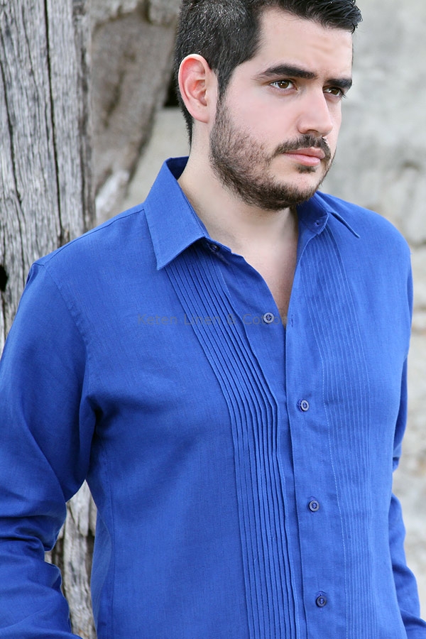 Camisas de vestir shop para hombre azul rey