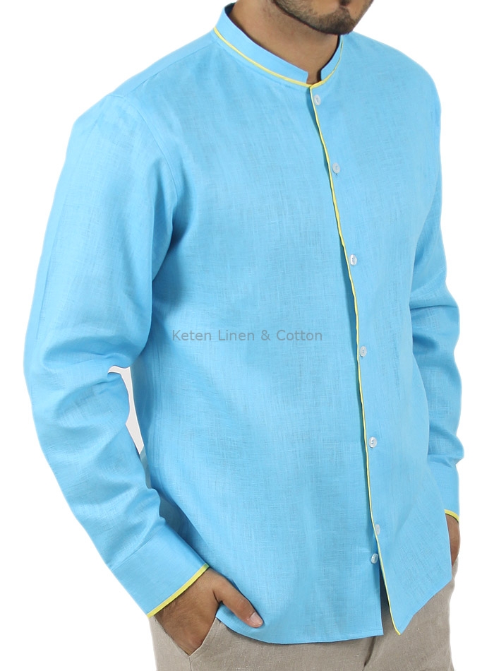 Camisas azul turquesa para hombres cheap