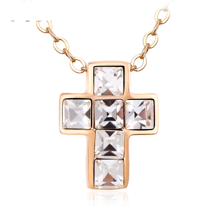 Swarovski crucifix 2025 necklace