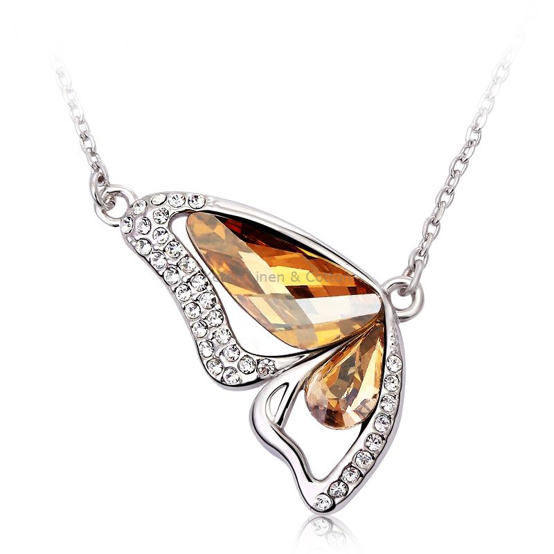 Swarovski butterfly jewelry top