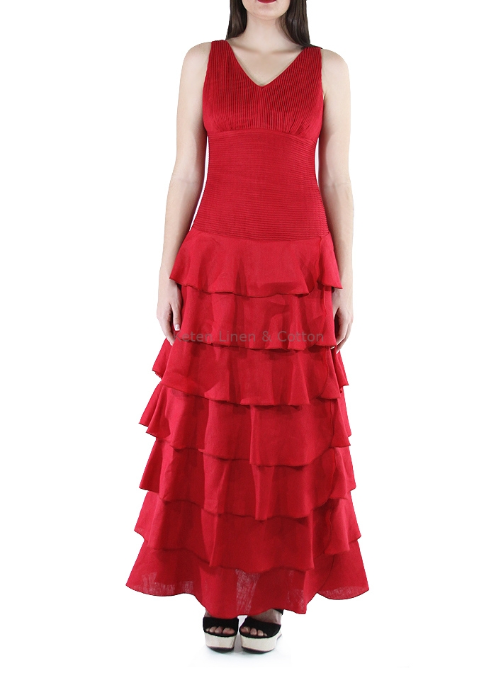 Vestidos con olanes en la falda hotsell