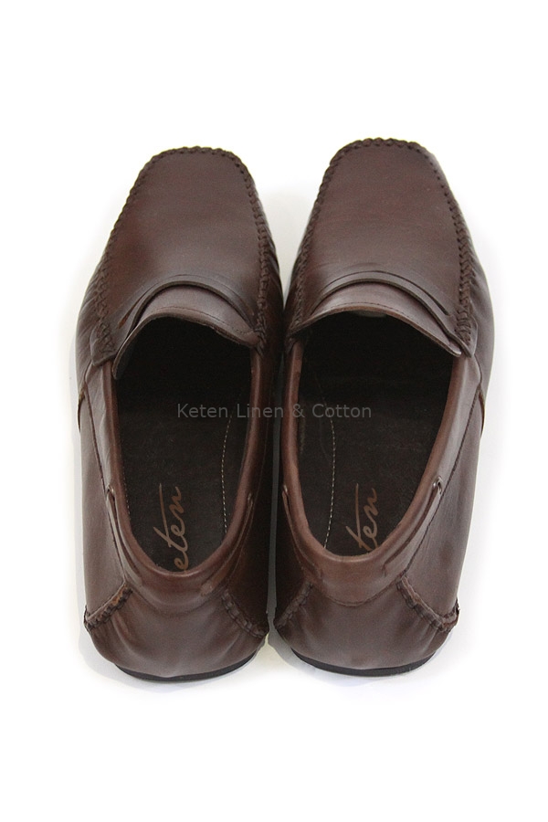 Handmade Leather Penny Loafers Brown